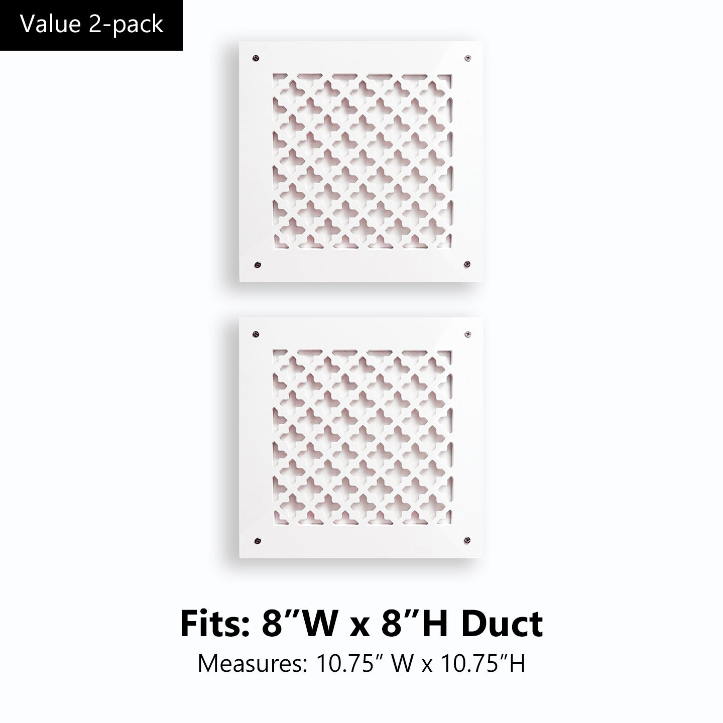 #Duct Size_8" W x 8" H (10.75" x 10.75" overall) (2-pack)