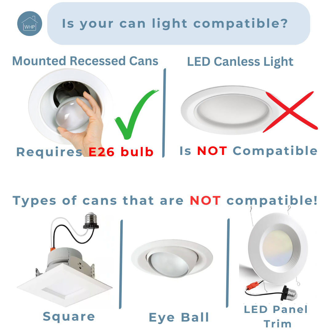 Open Box Hand-Blown Seeded Glass Brushed Nickel Instant Pendant Recessed Can Conversion Kit