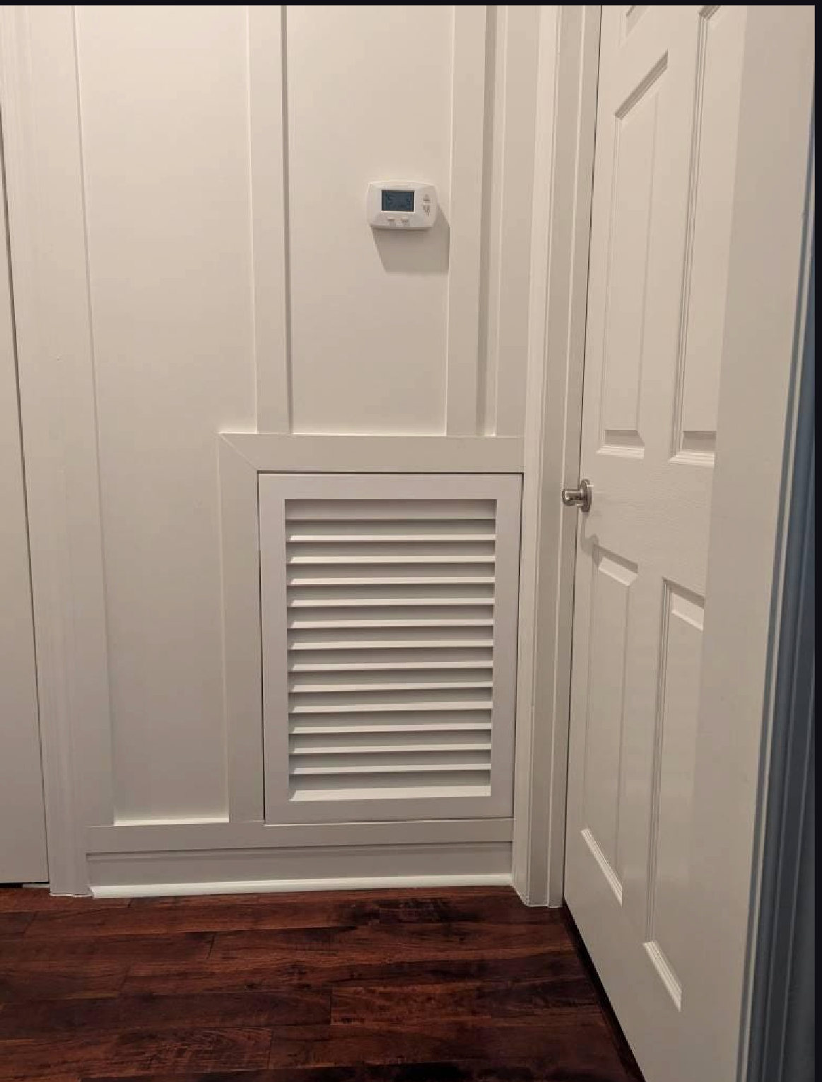 Luxury Wood A/C Return Vent Cover, In-Take Wall Grills – Primed White Holds 1" Filter