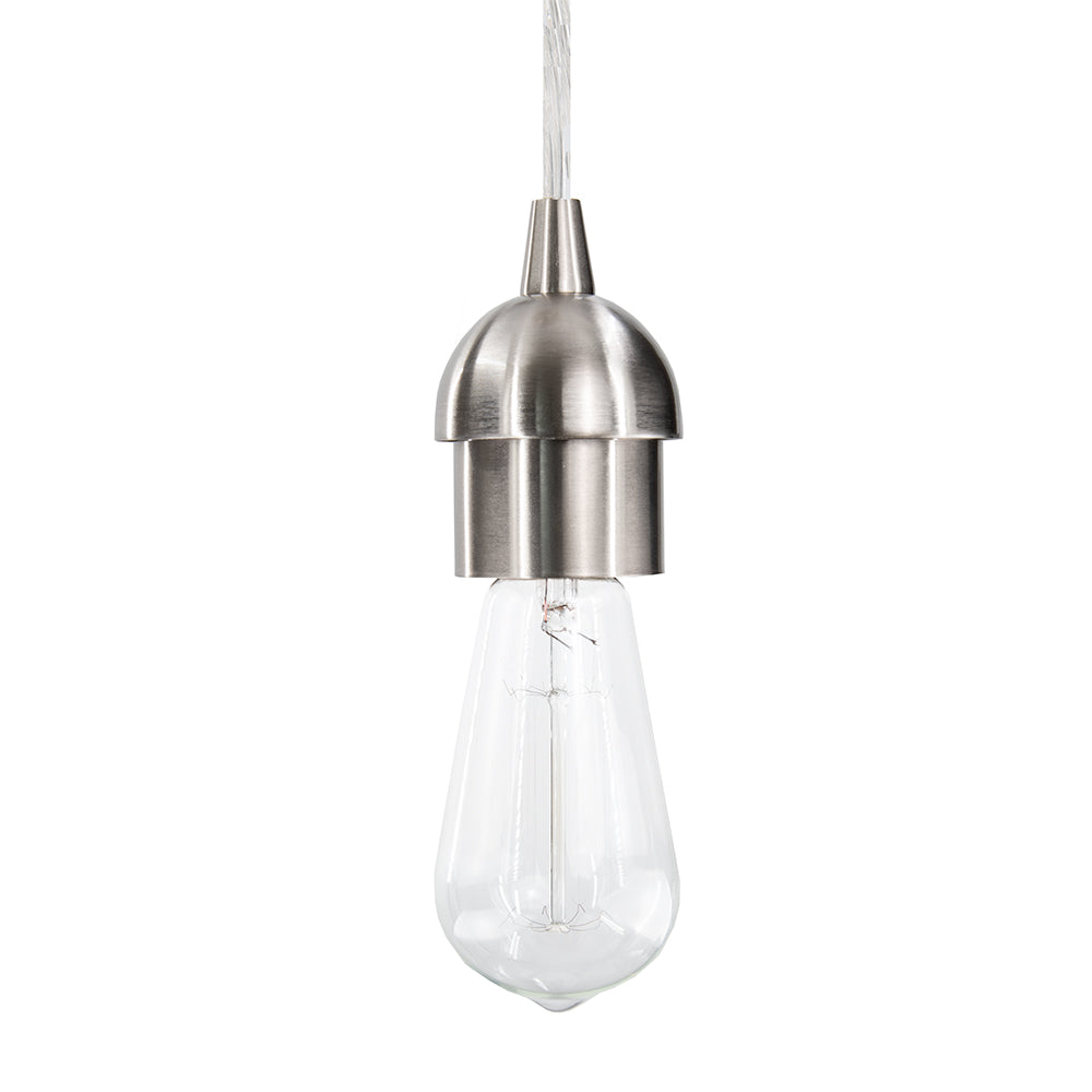 Instant Pendant Recessed Can Conversion Kit - Brushed Nickel Adapter Only