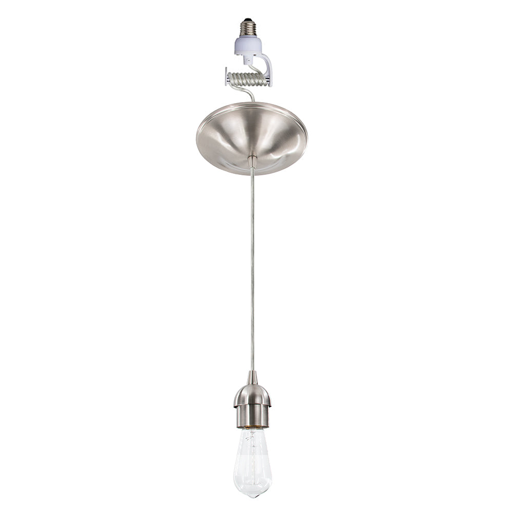 Instant Pendant Recessed Can Conversion Kit - Brushed Nickel Adapter Only