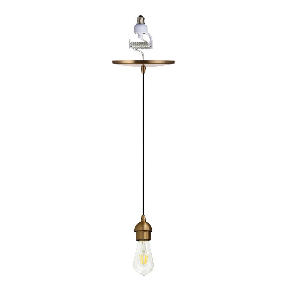 Instant Pendant Recessed Can Conversion Kit - Satin Brass Adapter Only