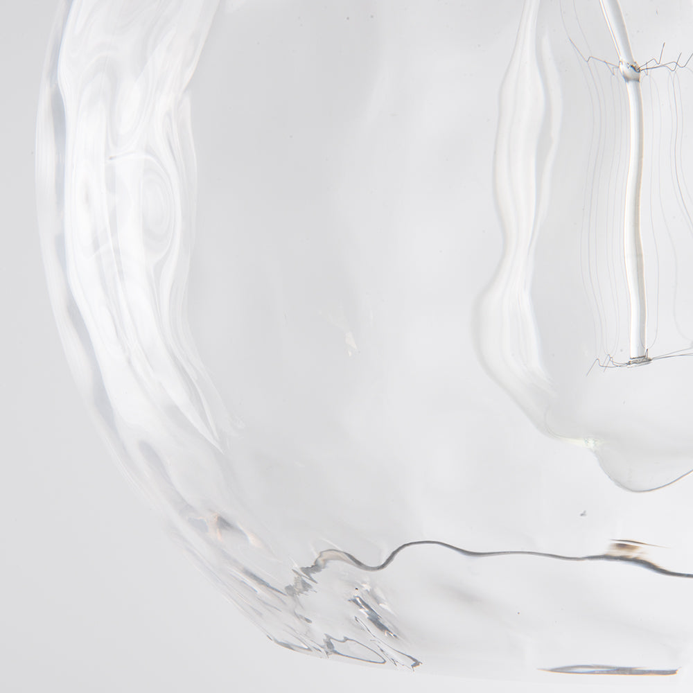 Water Glass Globe Brushed Bronze Instant Pendant Recessed Conversion Kit (SHIPS 3/17)