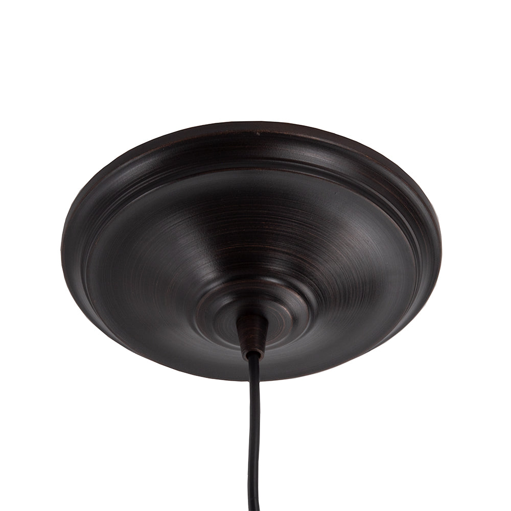 Water Glass Globe Brushed Bronze Instant Pendant Recessed Conversion Kit (SHIPS 3/17)