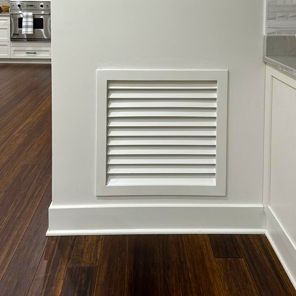 Luxury Wood Paint-Ready A/C Return Vent Covers lifestyle installed on wall