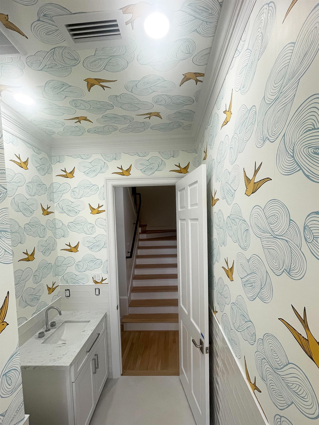 Customer submitted photo of Luxury White Primed Wood Out-take Registers from 5-star review