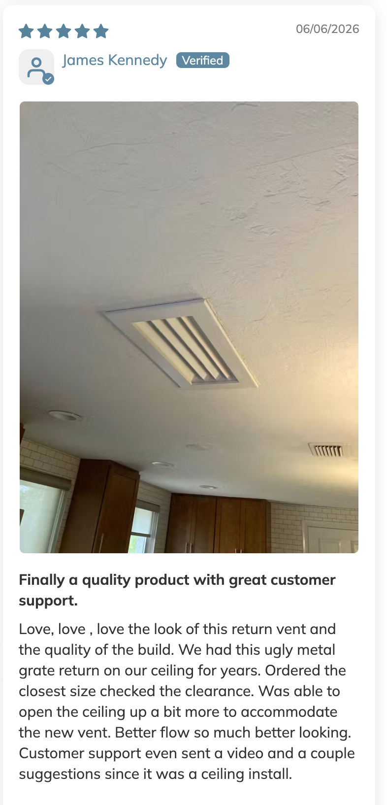 Luxury White Primed 100% Wood Air Supply Registers (Value 2-Pack)