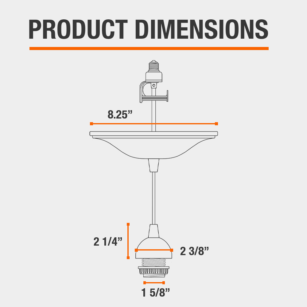 Oil Rubbed Bronze Instant Pendant Light Adapter Only schematic