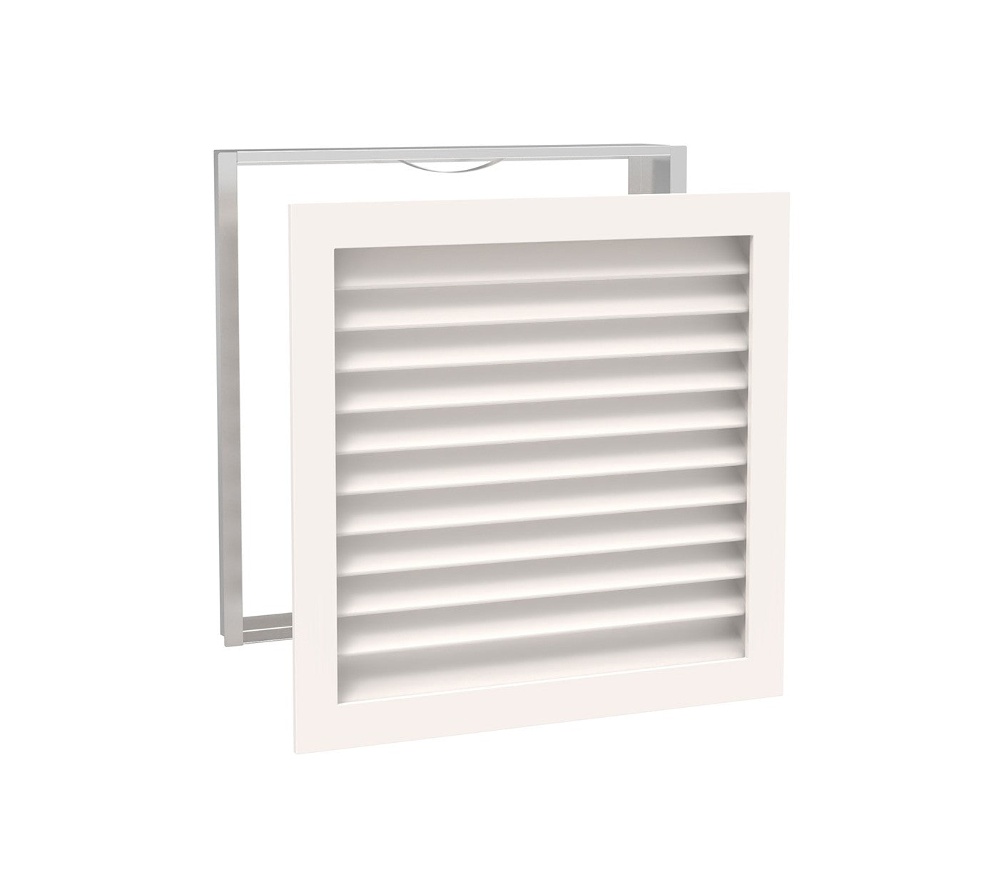 Luxury Wood A/C Return Vent Cover, In-Take Wall Grills – Primed White Holds 1" Filter