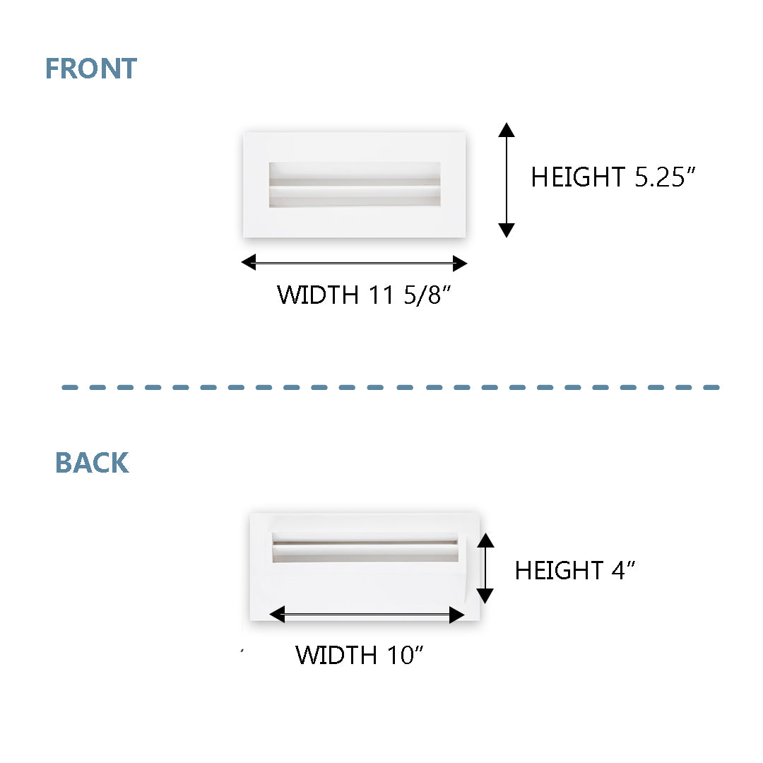 #Find Your Size: Width and Height:_INSIDE: 10"x 4" / OUTSIDE: 11 5/8” x 5.25”