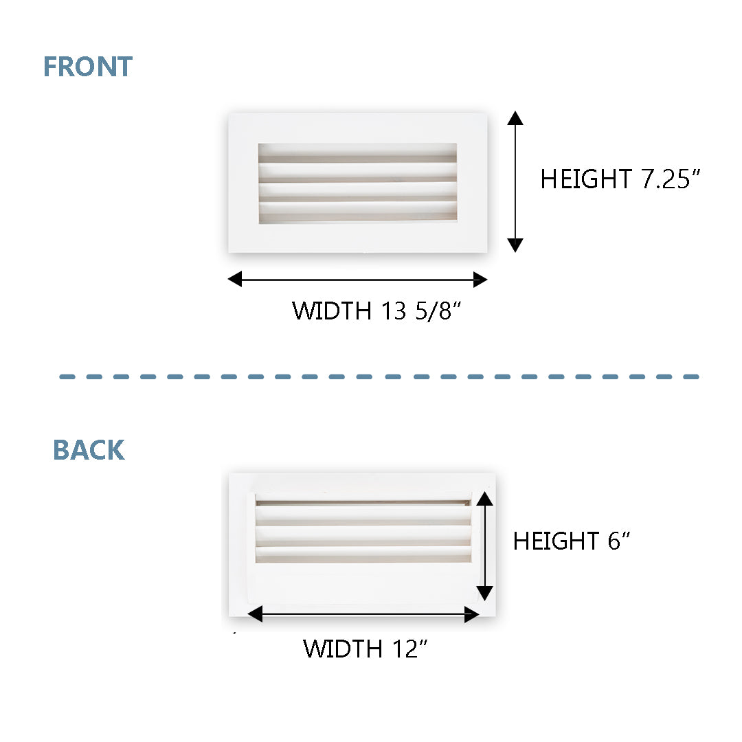 #Find Your Size: Width and Height:_INSIDE: 12"x 6" / OUTSIDE: 13 5/8” x 7.25”