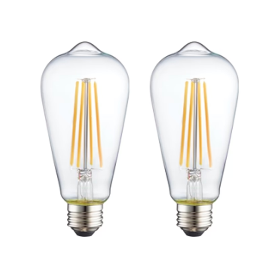 (2) Vintage Style LED Edison Light Bulb 120V 5W E26 Base B-26