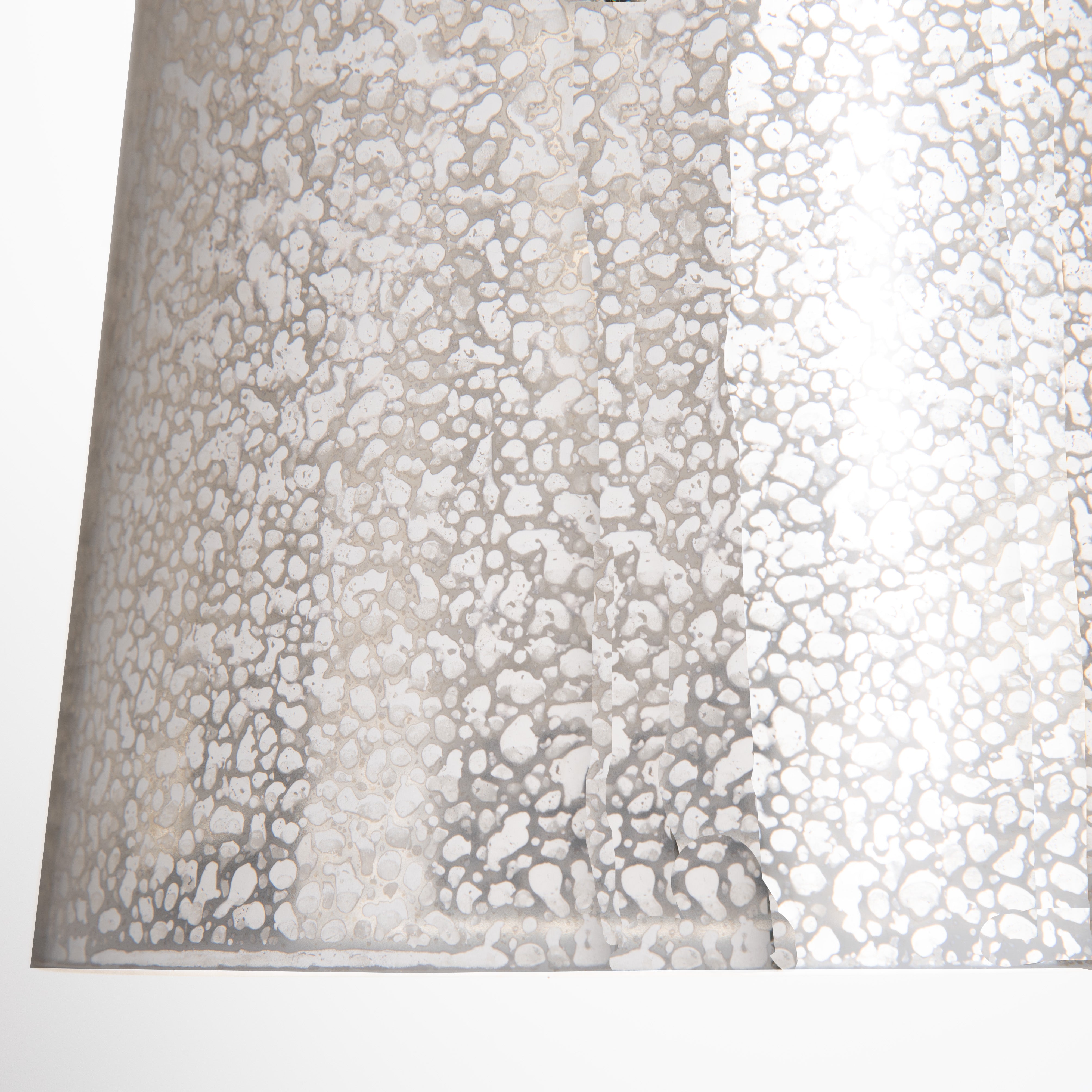 NEW Brushed Bronze Instant Pendant Light - Recessed Can Conversion Kit with Small Mercury Glass Cylinder Shade