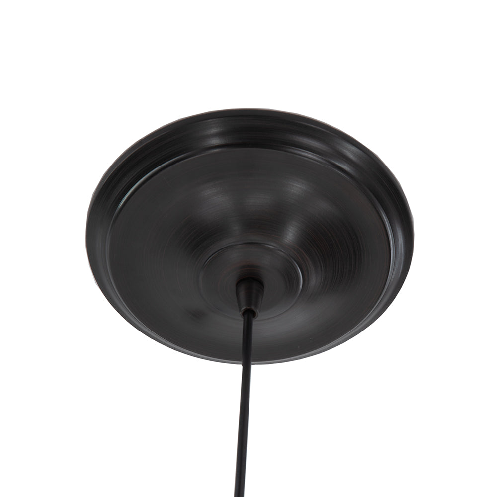 Woven Seagrass Drum w/ Brushed Bronze Instant Pendant Light Conversion Kit