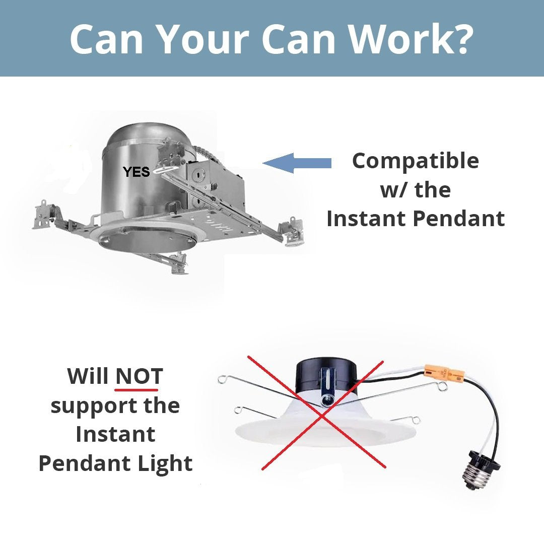 Worh Home Products - Can to pendant light compatibilty