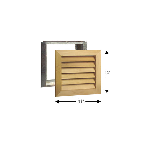 Made-To-Order Custom A/C Vent Covers - Natural Wood Louvered Design – Worth  Home Products