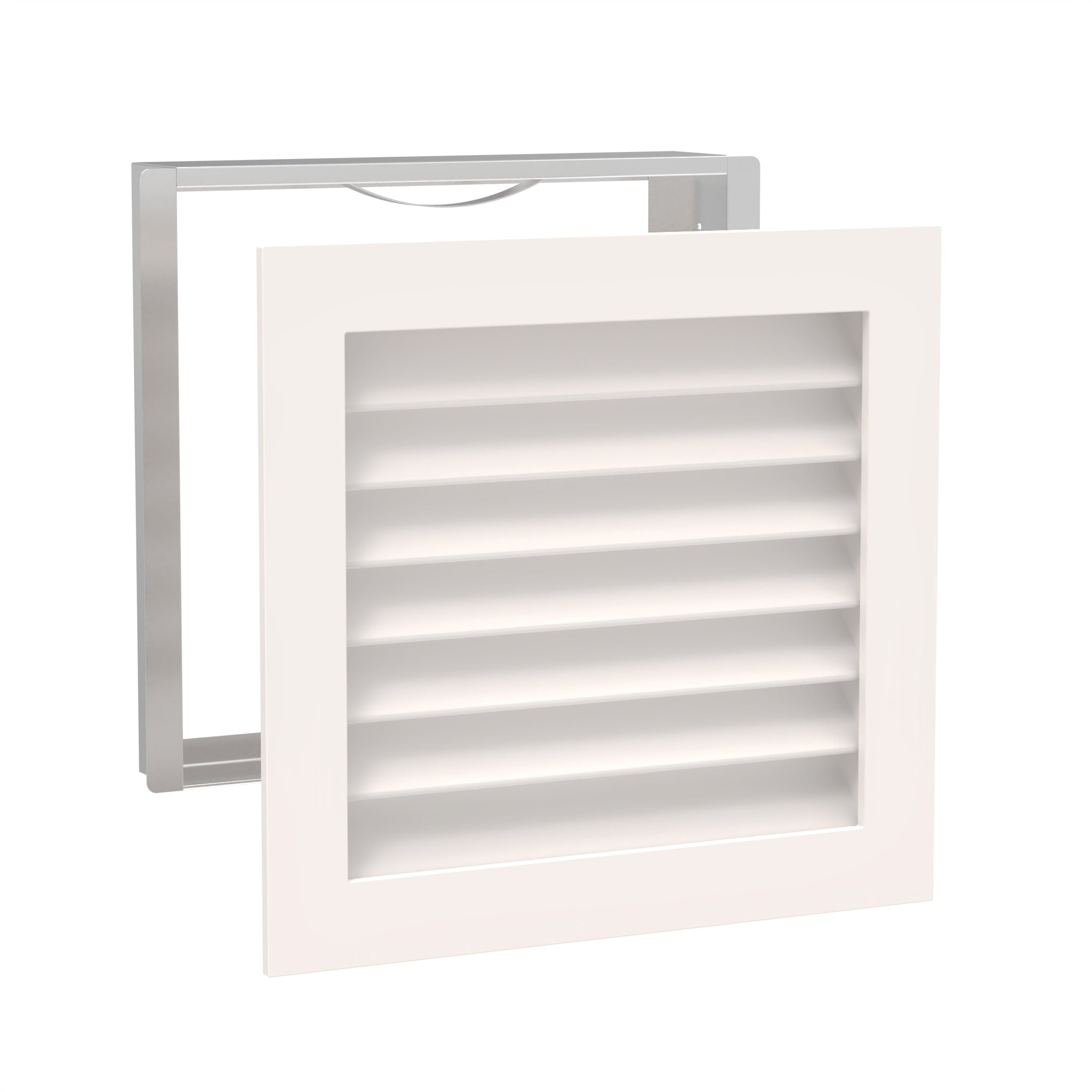 Worth Home Products - decorative wood AC vent covers luxury return vent - Primed Wood Louvers 16x16