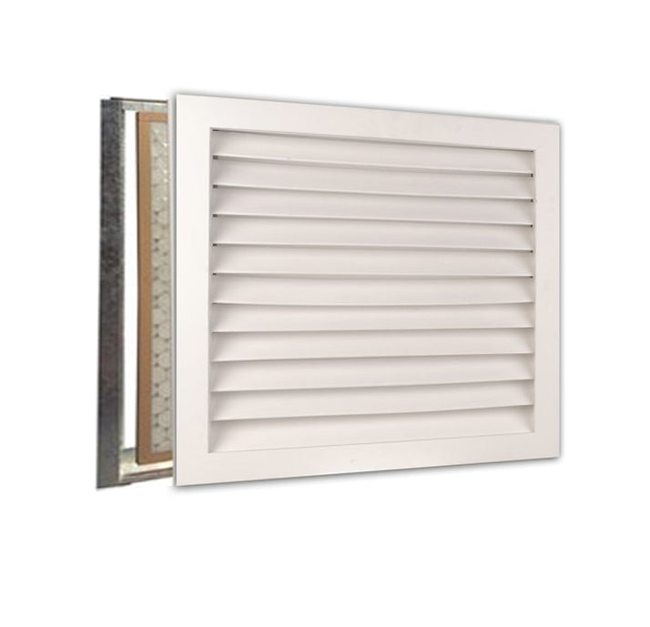 Worth Home Products - decorative wood AC vent covers luxury return vent - Primed Wood Louvers 20x20