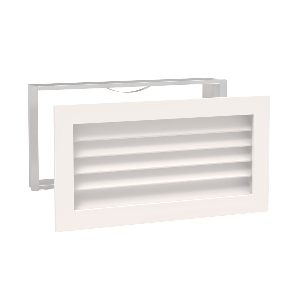 Worth Home Products - decorative wood AC vent covers luxury return vent - Primed Wood Louvers 24x12