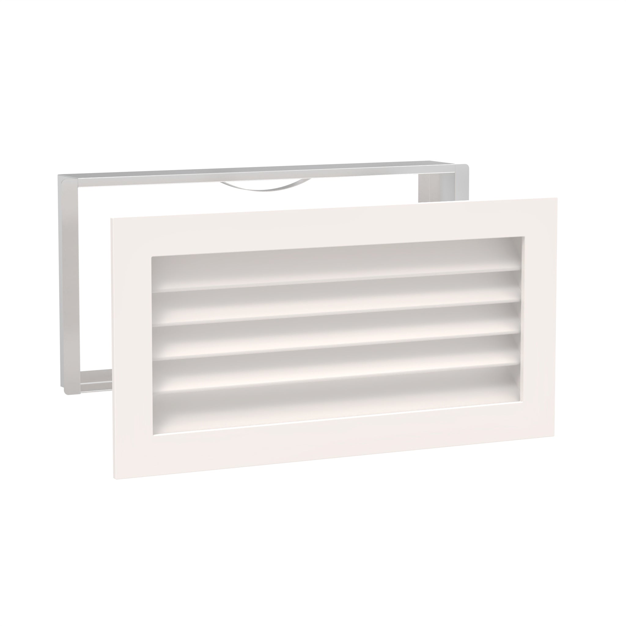 Worth Home Products - decorative wood AC vent covers luxury return vent - Primed Wood Louvers 24x12