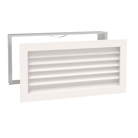 Worth Home Products - decorative wood AC vent covers luxury return vent - Primed Wood Louvers 30x14