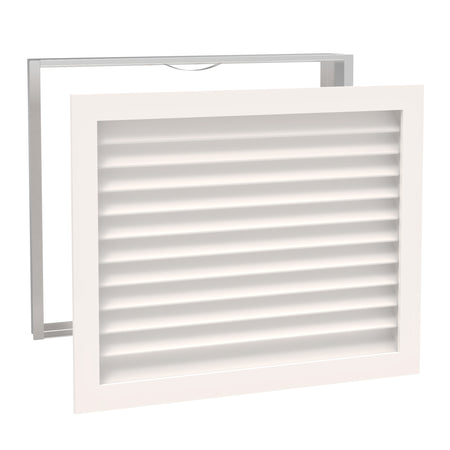 Worth Home Products - decorative wood AC vent covers luxury return vent - Primed Wood Louvers 30x24