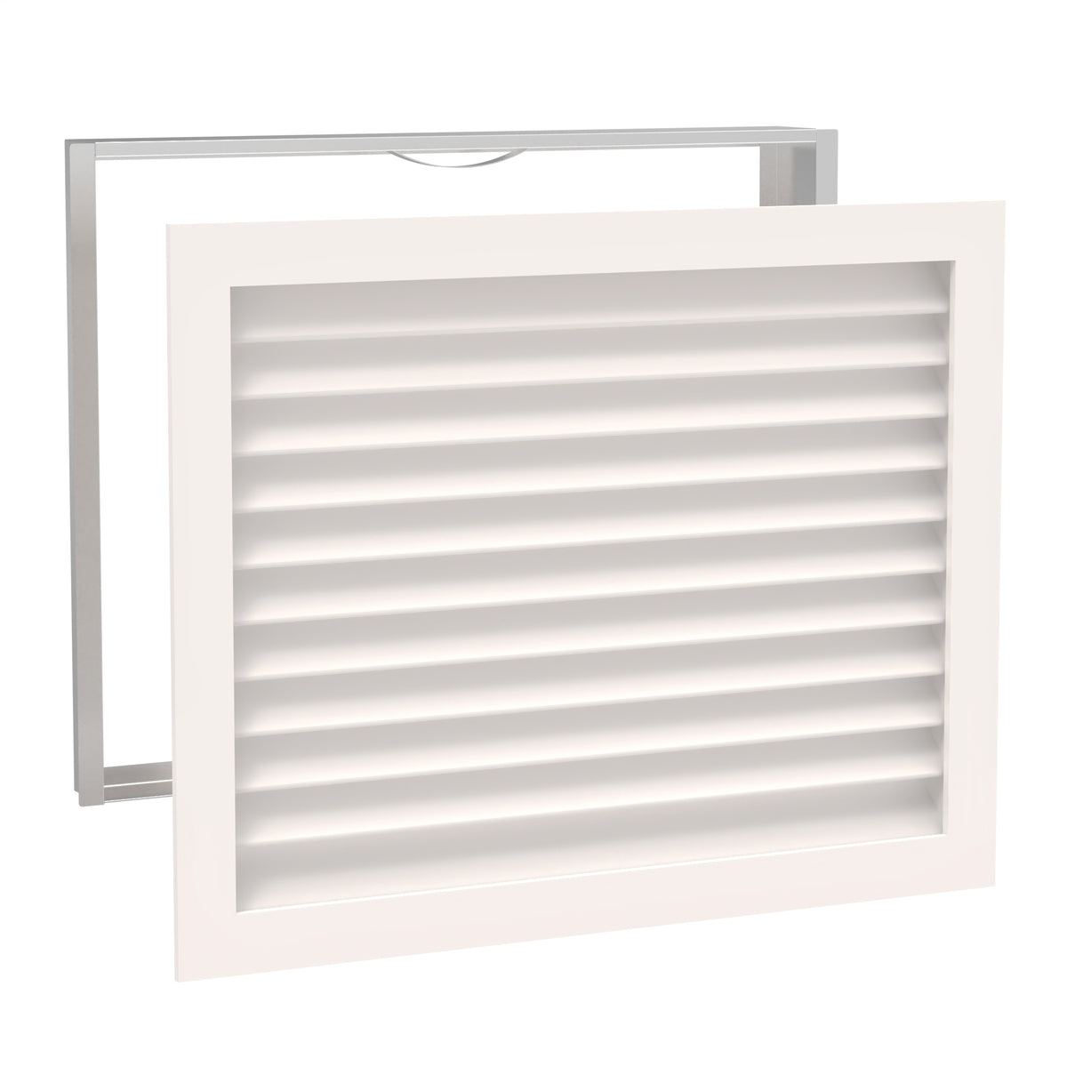 Worth Home Products - decorative wood AC vent covers luxury return vent - Primed Wood Louvers 30x24