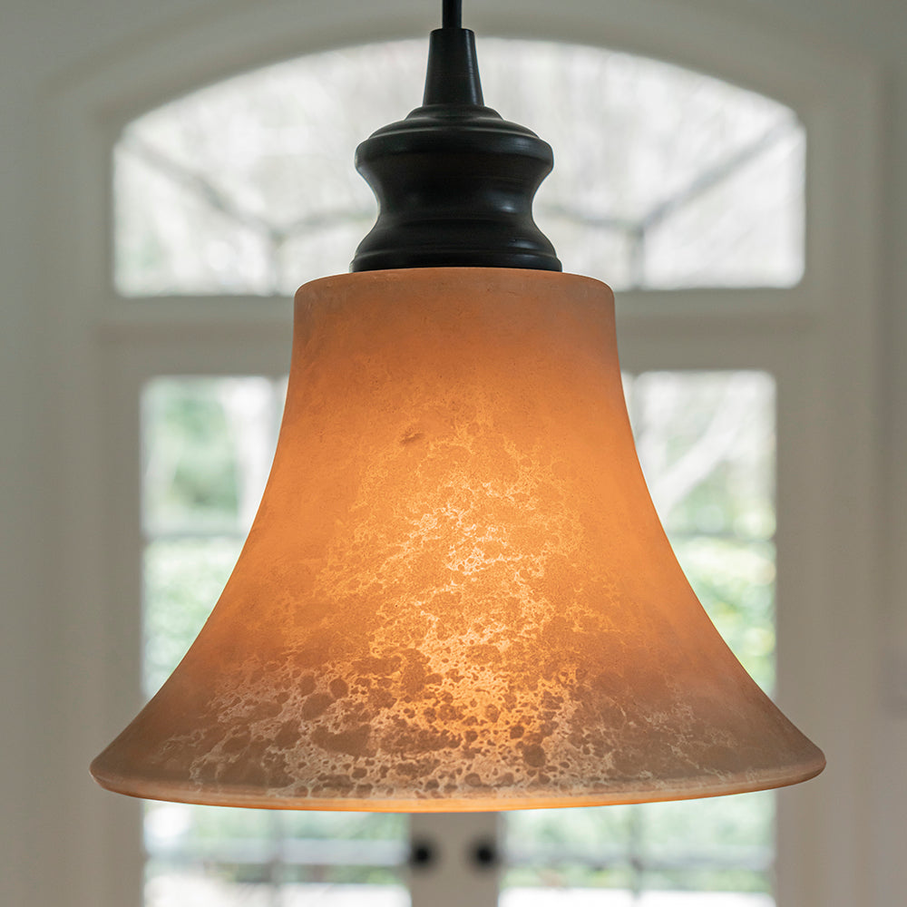 Instant Pendant Light with 8" Scavo Glass Shade - Worth Home Products
