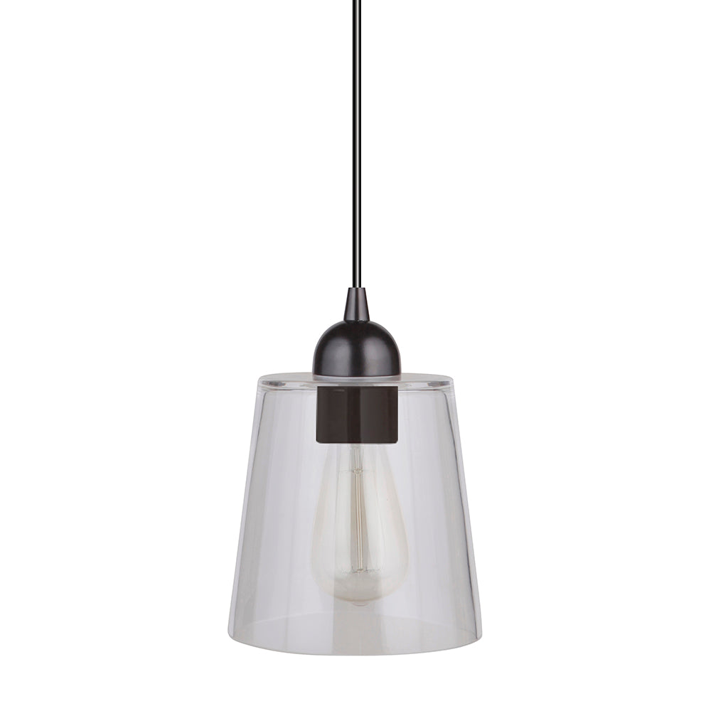 Clear cylinder pendant light hotsell