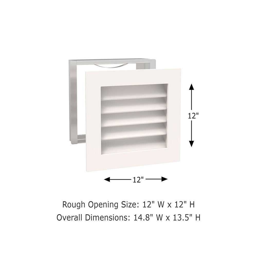 Venti Air 30 in. x 12 In.Return Air Filter Grille in White