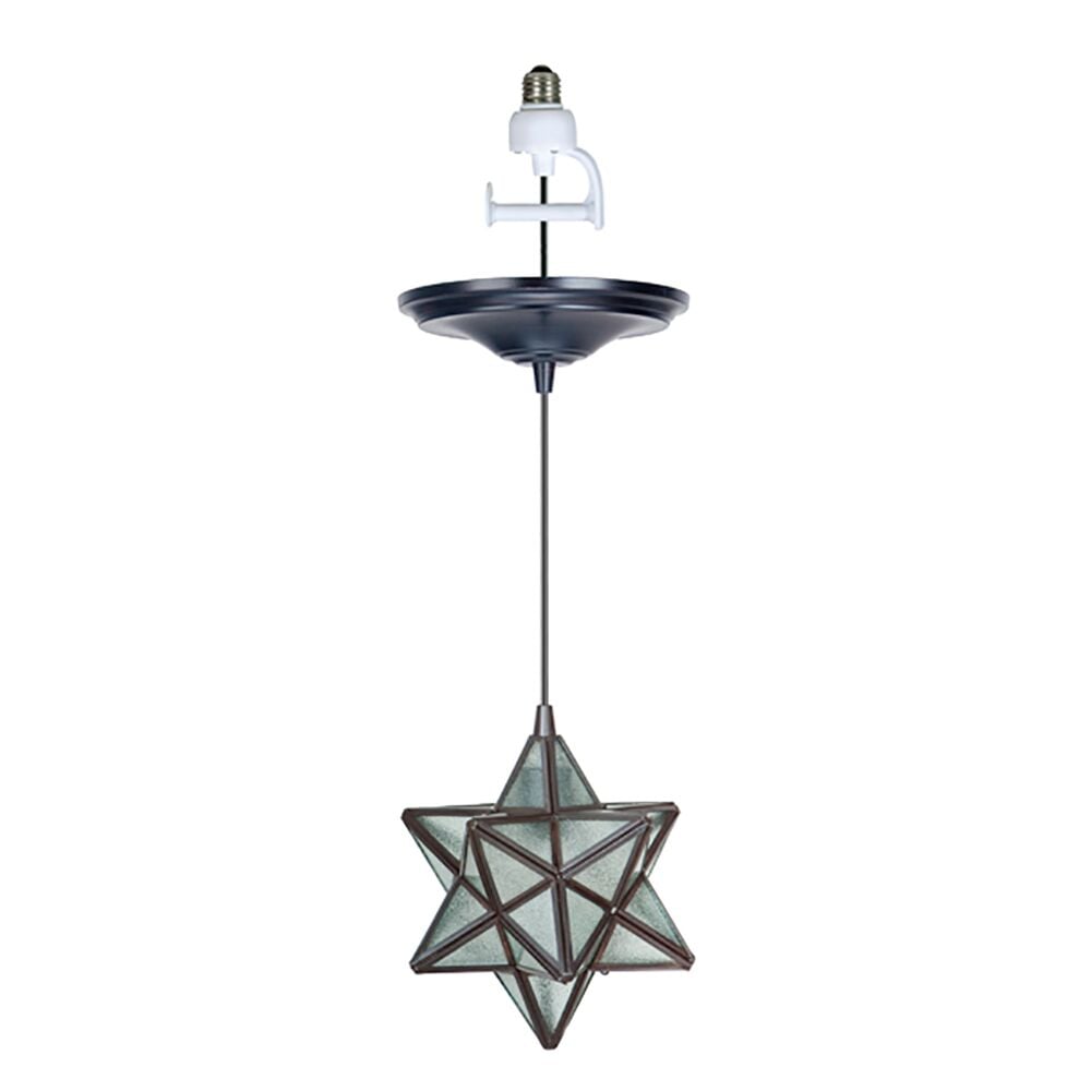 Instant Pendant Recessed Conversion Kit Bronze Moravian Star  PKN-4724 - Worth Home Products