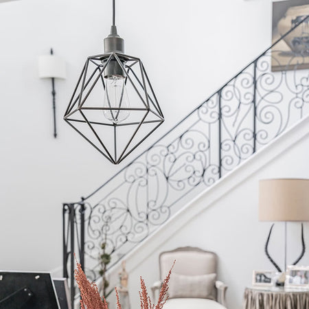 Instant Pendant Light Brushed Bronze Geo-Pyramid PKN-5001-0081 - Worth Home Products