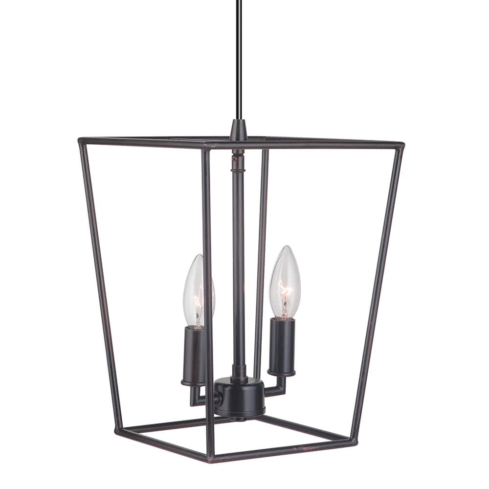 Instant Pendant Light Brushed Bronze 2-Light Lantern PKN-5011 - Worth Home Products