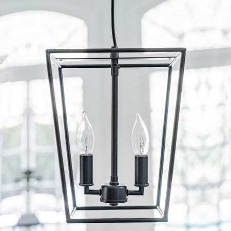 Instant Pendant Light Brushed Bronze 2-Light Lantern PKN-5011 - Worth Home Products