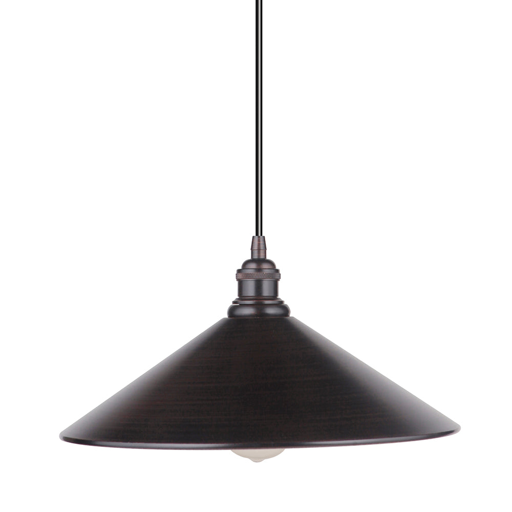 Instant Pendant Light with 13" Brushed Bronze Pyramid Shade - Worth Home Products